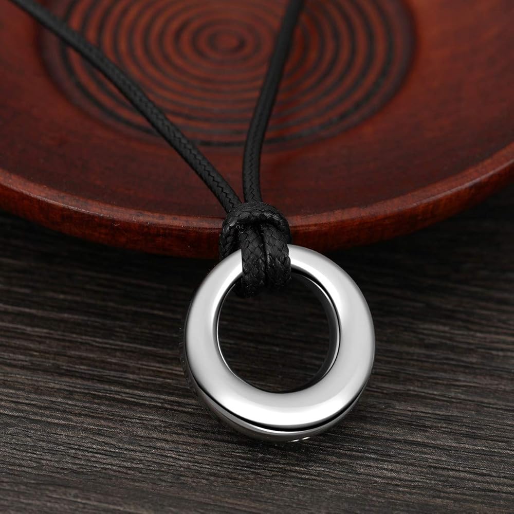 Collana con urna crematoria in acciaio inossidabile per ceneri