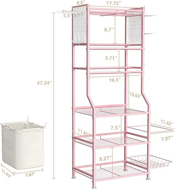 Dumbbell Rack, Home Gym Storage for Kettlebells, Yoga Mat & Strength Training Equipment, Weight Rack With Peg Board Organizer, Workout Gym Equipment Storage