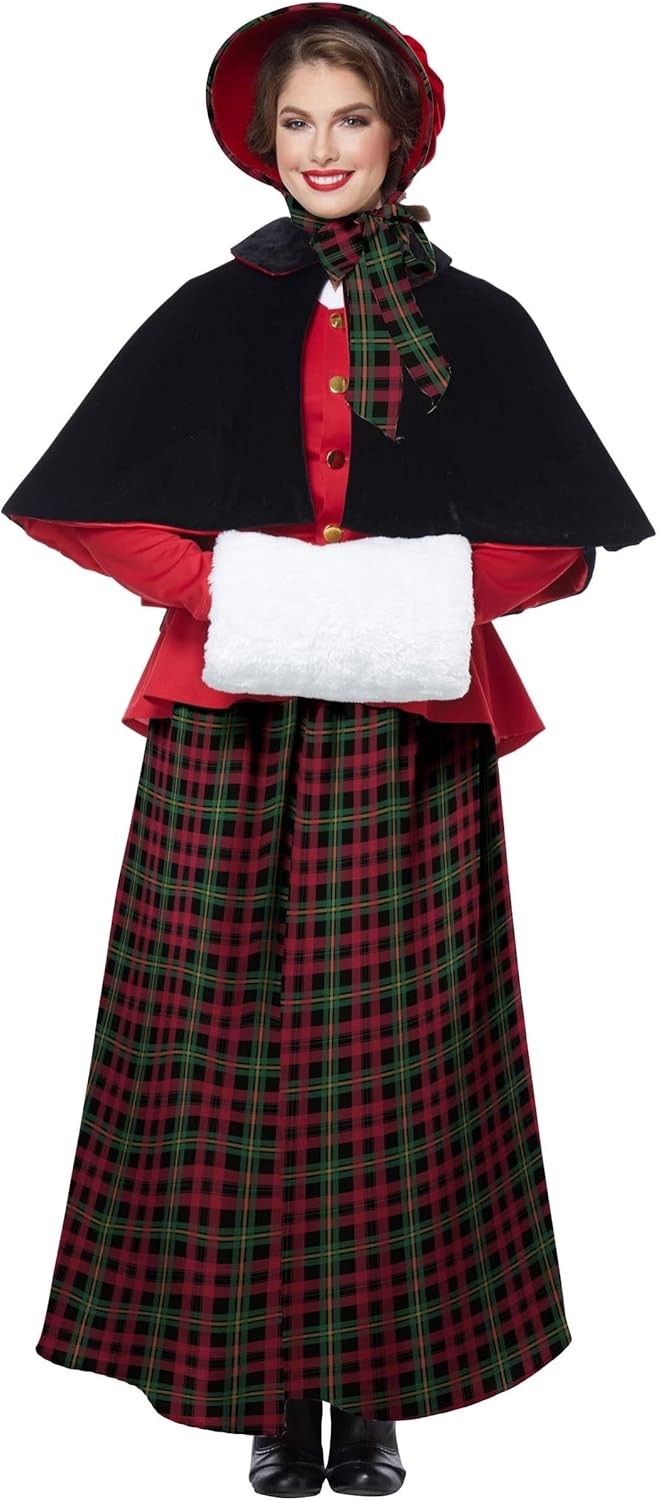 California Costumes Women's Holiday Caroler Costume