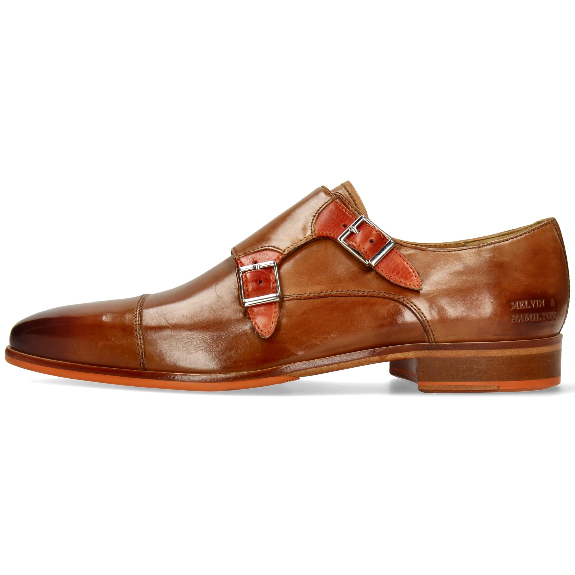 Melvin & Hamilton Lewis 52, Mocasines con Correa Monk Hombre, marrón, 43 EU