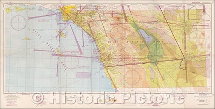 Historic Map - San Diego Q-2 Sectional Aeronatical Chart, 1948, U.S. Coast & Geodetic Survey - Vintage Wall Art 36in x 18in