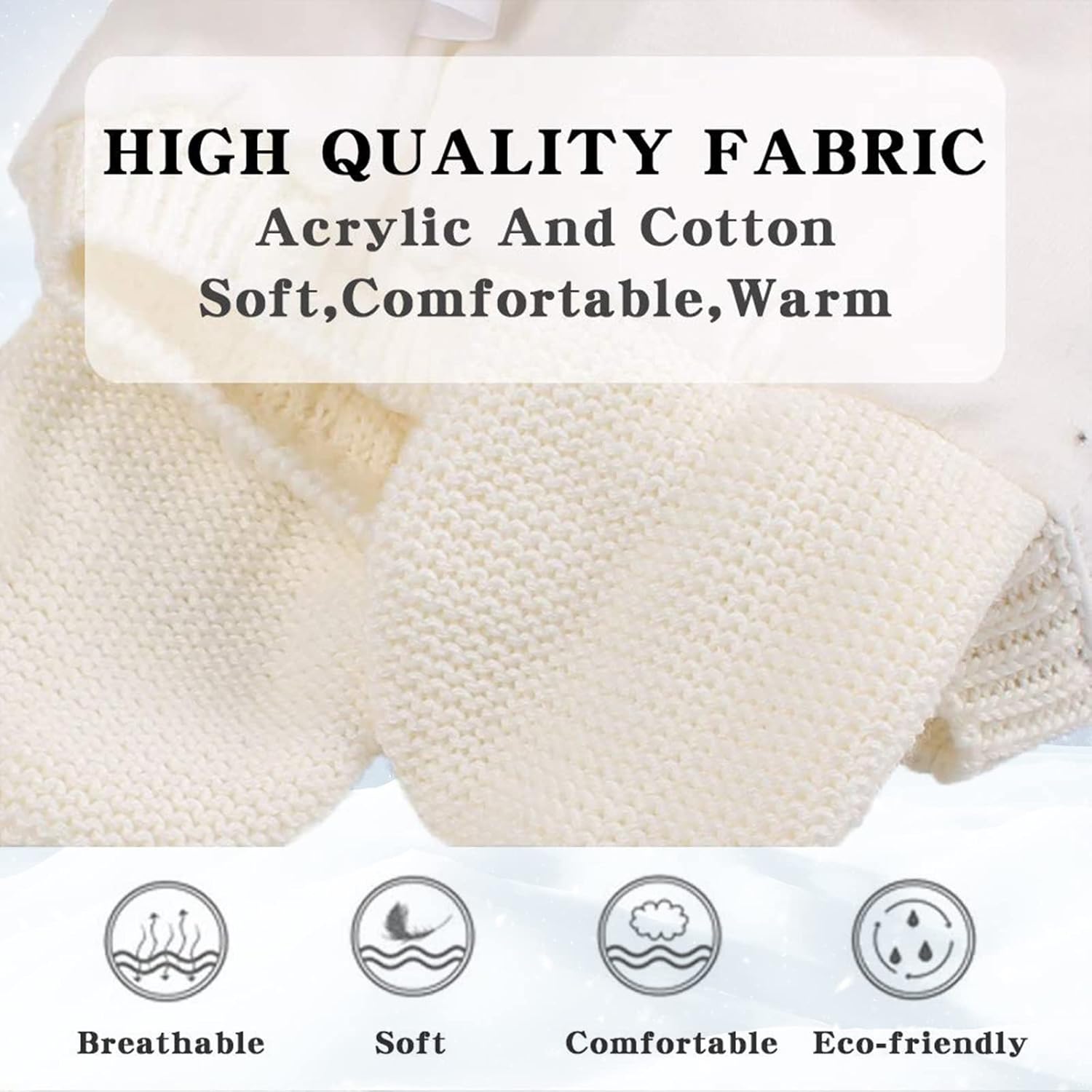 Bamery Baby Crochet Hat Infant Cute Bear Ear Beanie Toddler Boys Girls Earflap Hats for Fall Winter Warm Cap - Image 4