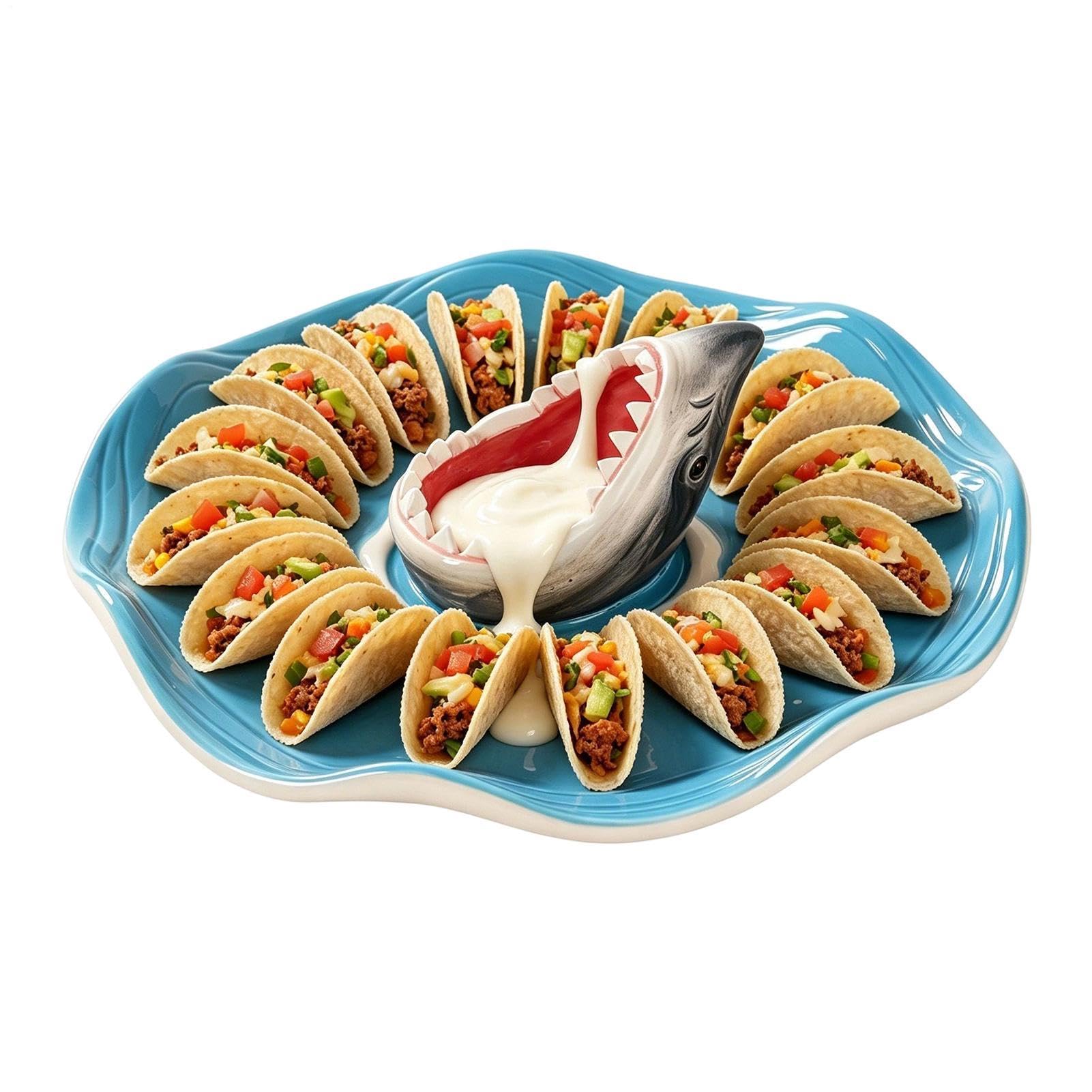 Plato de sushi Plato de Cerámica Pintado a Mano con Compartimento para | Cuenco para Salsas y Aliños Para Charcutería, Queso, Hamburguesa, Gambas, Sardinas, Aperitivos, Palomitas,