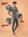 Lux Inferno Men's Round Neck Thermal Vest | Half Sleeves | Regular Fit | Pack of 1 Charcoal gallery image