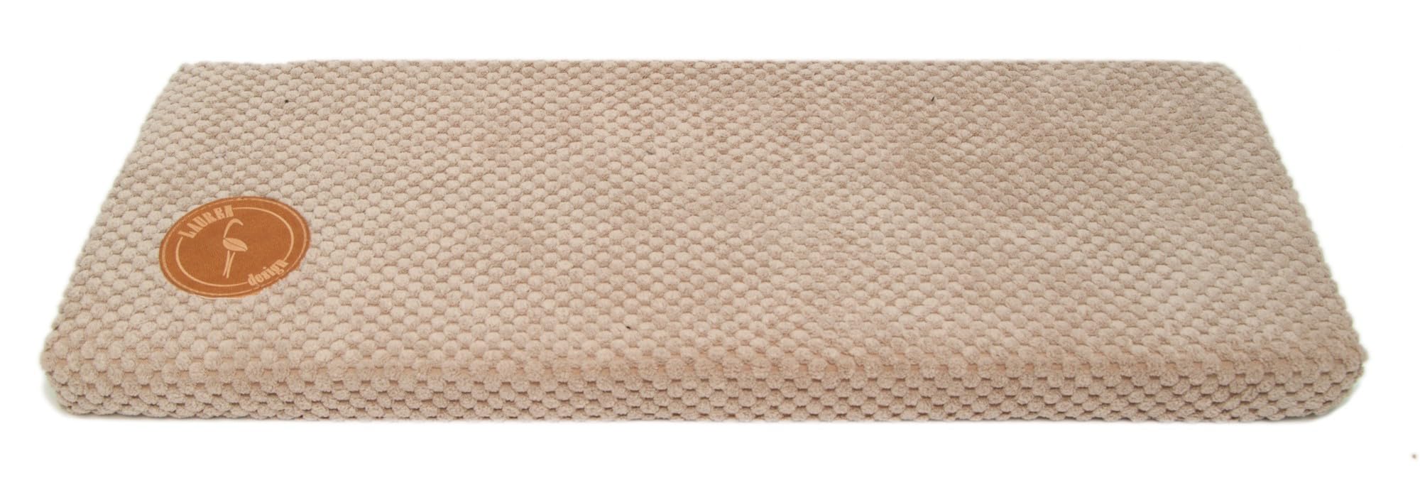 Prime Window Bed for Cat - Non-slip Edge - 20 cm x 50 cm - Made in the European Union (beige, 20 x 50 x 3 cm)