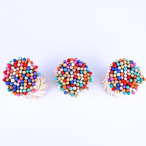 Miniatura 4 de 200 fósforos decorativos de arcoíris de 3 pulgadas, fósforos de seguridad de madera largos de alta calidad para velas, velas de iluminación, velas