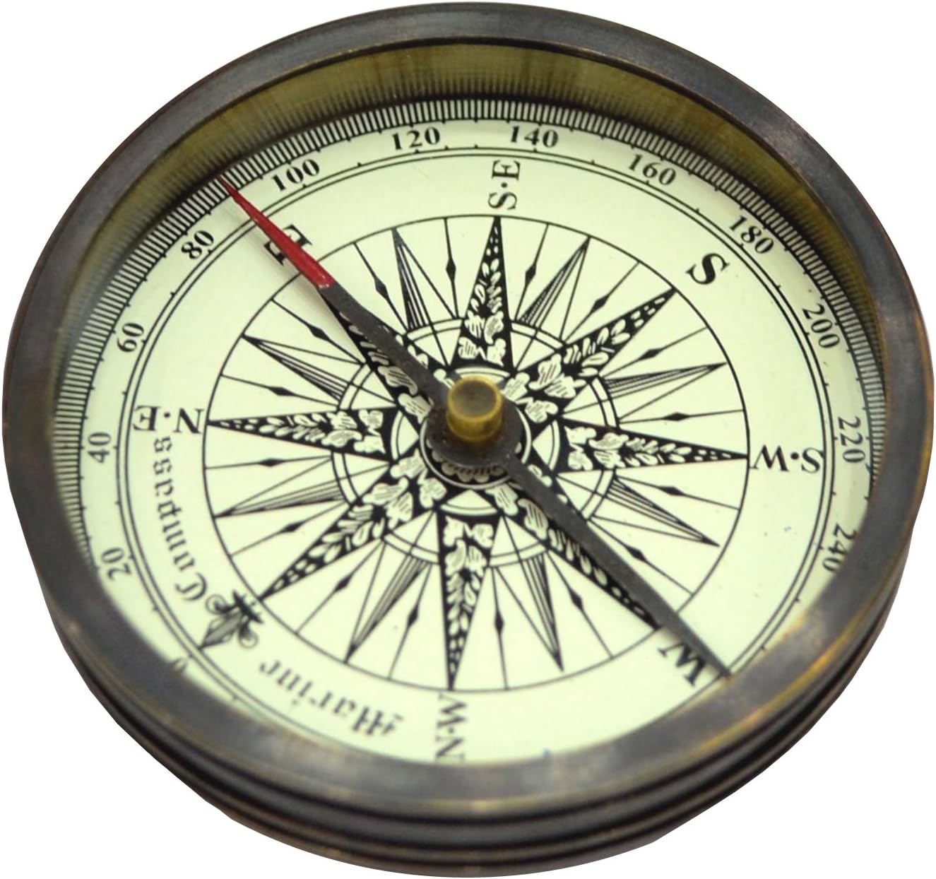 Brass Pocket Compass Camping Compass Gift Marine Compass