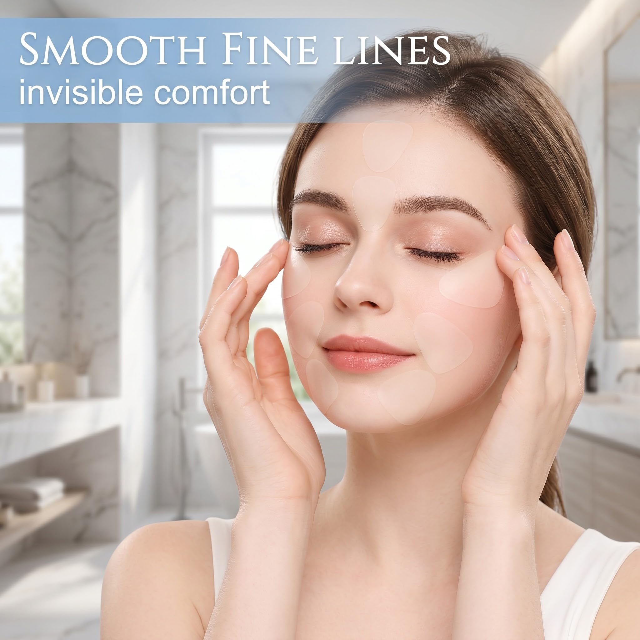 162 Cerotti Antirughe Viso e Fronte, Patch Antirughe Trasparenti per Donna, Trattamento Notturno per Linee Sottili, Rughe Nasolabiali e Contorno Occhi, Effetto Lifting Naturale