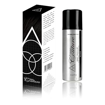 Hair Root Touch Up - Gray Concealer Spray, 2 oz Black
