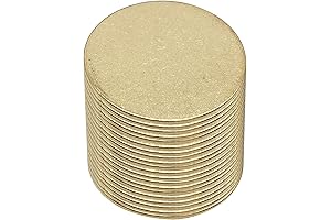 25 Pack of 1-Inch Round Blank Brass Tags for Pets, Plants, and Doors