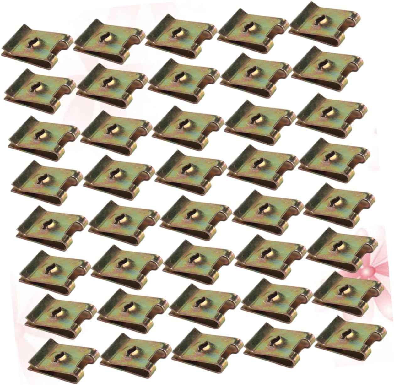 VALICLUD 150 Pcs U Clips Nut Spire u Clip Car Nuts Automotive Nuts and Bolts Screw Self-tapping Motorcycles Self-tapping Nuts Reed Nuts U Nut Clips Spring Spire Clips Galvanized Fastener