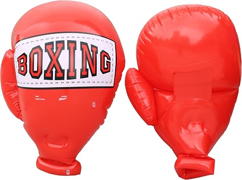 BANZAI Kids Inflatable Mega Boxing Gloves, Red Blue