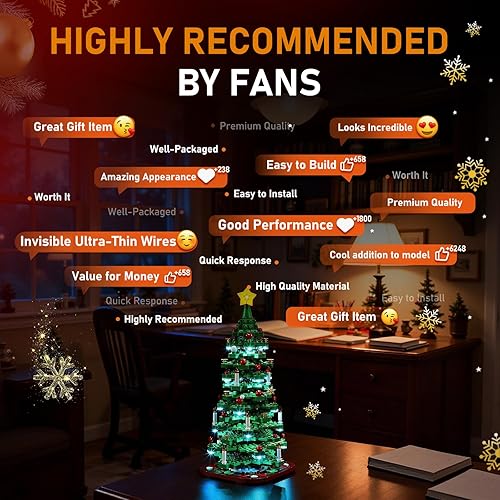 Miniatura 4 de LIGHTAILING Luz para árbol de Navidad Lego-40573 - Kit de iluminación LED compatible con el modelo de bloques de construcción Lego - No incluye el