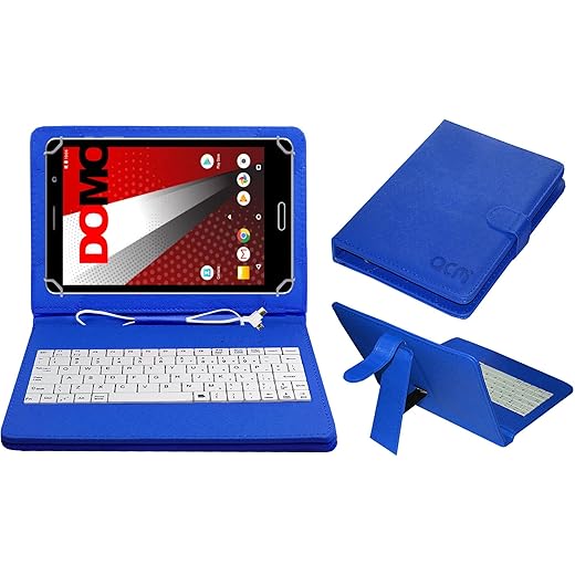 ACM USB Keyboard Case for Domo Slate Tablet - Blue