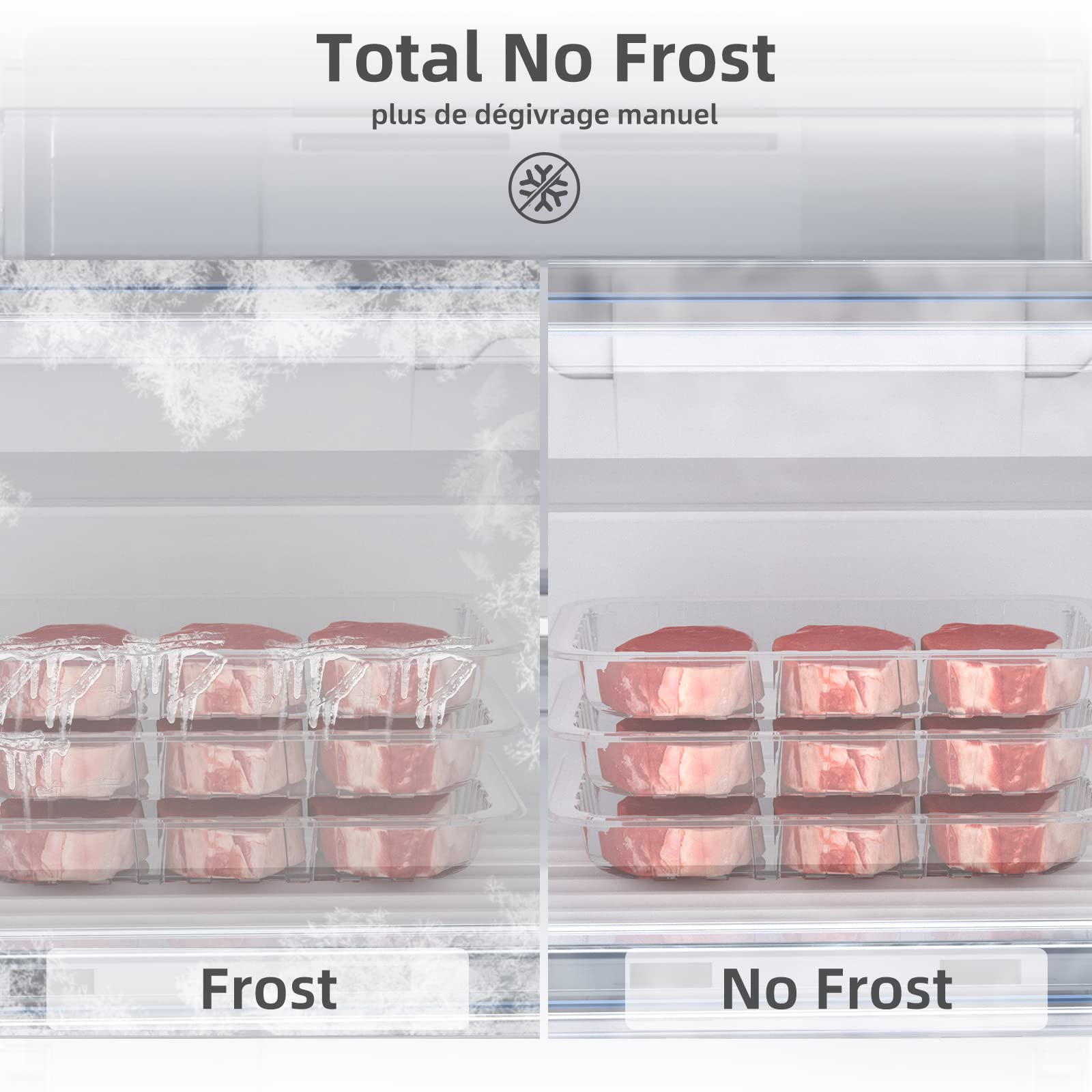 CHiQ FSD166NE4E 166L Congelatore verticale a cassetti,No Frost,Nero Acciaio Inossidabile Porte Reversibili A+, 42 db, 12 anni di garanzia sul compressore
