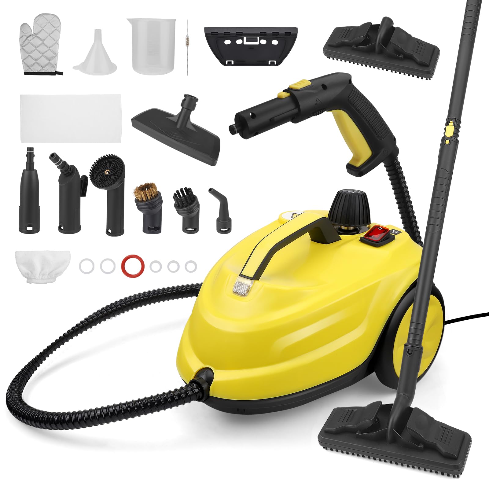 Limpiador A Vapor Portátil MINENICE - 2000W, Vapor A 160°C, Tanque De 2L Y 13 Accesorios, Para Suelos, Alfombras Y Coches