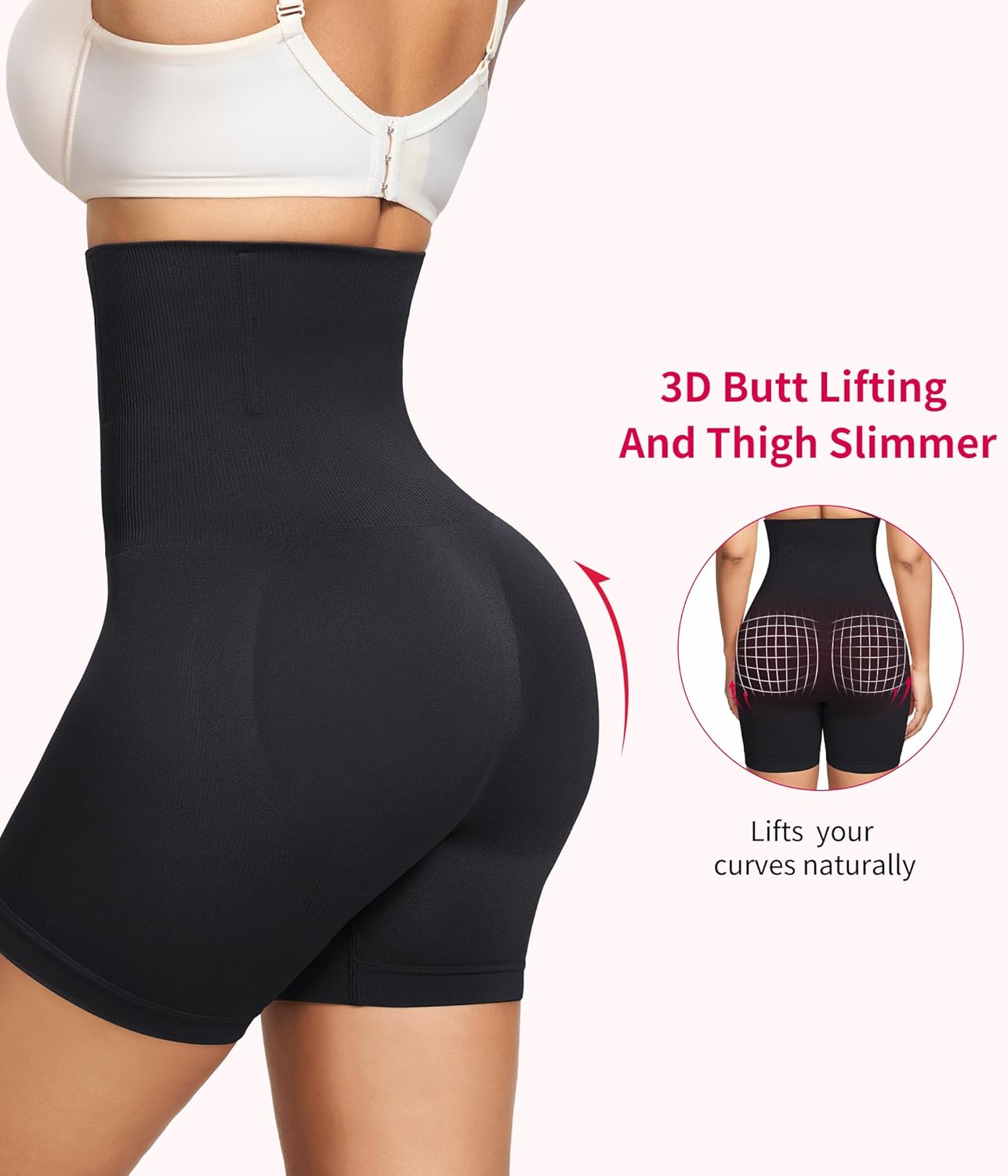 Gotoly Tummy Control Shapewear for Women - High Waisted Butt Lifting Shapewear Faja Body Shaper Underwear Girdle - Image 6