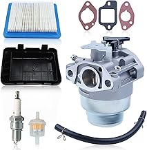 AUMEL Carburettor Kit with Air Filter for Honda GCV160 GCV190 GCV145 GCV170 GCV135 Lawn Mower Set with Cover Filter Petrol Spark Plug 17211ZL8023 17231Z0L050 16100Z0L876 (6)