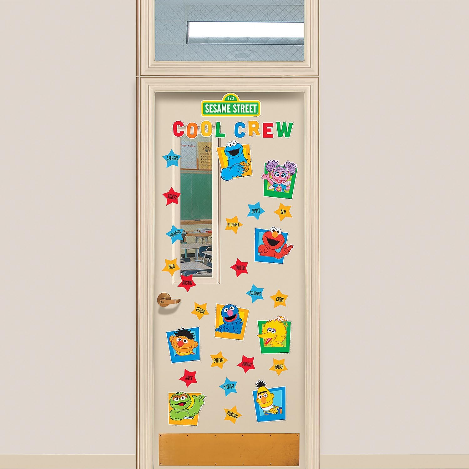 24 1/2" x 16" Sesame Street Classroom Door Decorating Kit - 5 Pc.