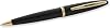 Waterman Carène Black Sea Ballpoint Pen | High-Gloss Black & 23k Gold Clip | Medium Point with Blue Ink Cartridge | Gift Box