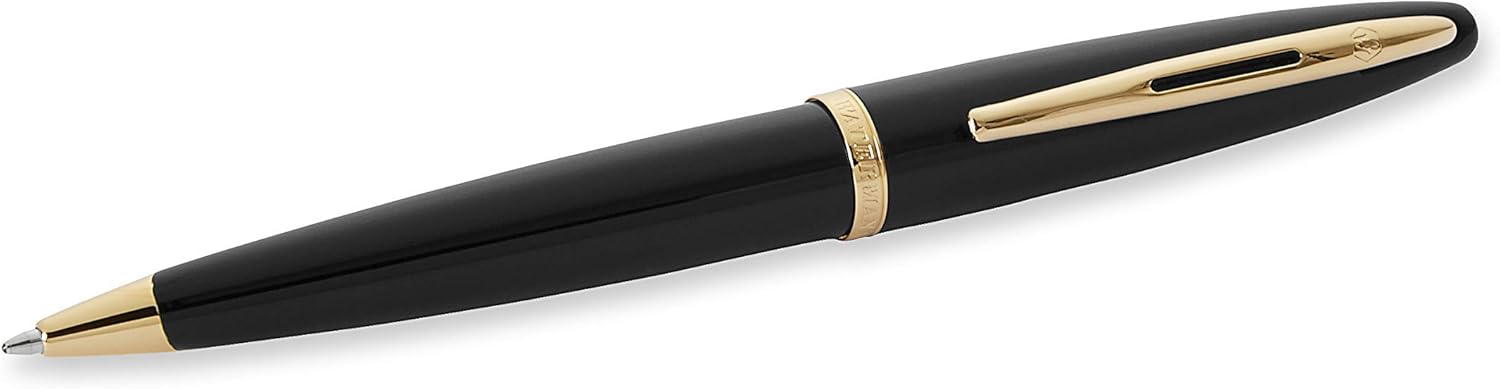 Waterman Carène Black Sea Ballpoint Pen, Black gold trim, Medium nib - Image 3