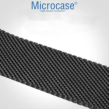 Microcase 44-46 mm Akıllı Saatler için 22 mm Manyetik Metal Kordon Kayış - KY15 (Gümüş)