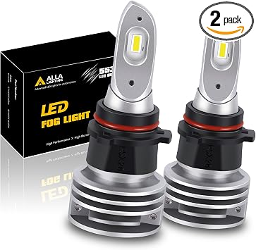 Alla Lighting CANBus 5200 Lumens 12278 PSX26W LED Fog Lights Bulbs/DRL Replacement Xtreme Super Bright Error Free 5530-SMD (3000K Amber Yellow)