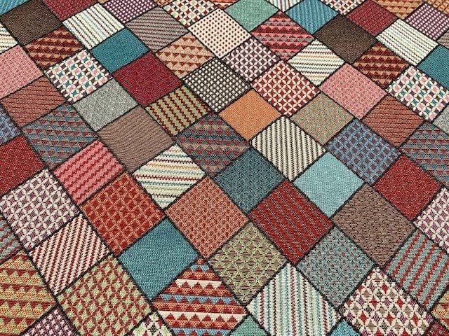 Tissu de toile GEOMETRICA, tissu jacquard, tissus de décoration, tissus au mètre, 1 mètre x 140 cm