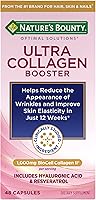 Vista 1 de Nature’s Bounty Optimal Solutions Ultra Collagen Booster para suplemento de envejecimiento saludable, resveratrol, ácido hialurónico – cápsulas
