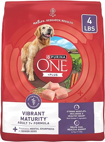 Vista 13 de Purina ONE - Alimento seco de alta proteína para perros mayores Plus Vibrant Maturity Adult 7 Plus, bolsa de 16.5 libras