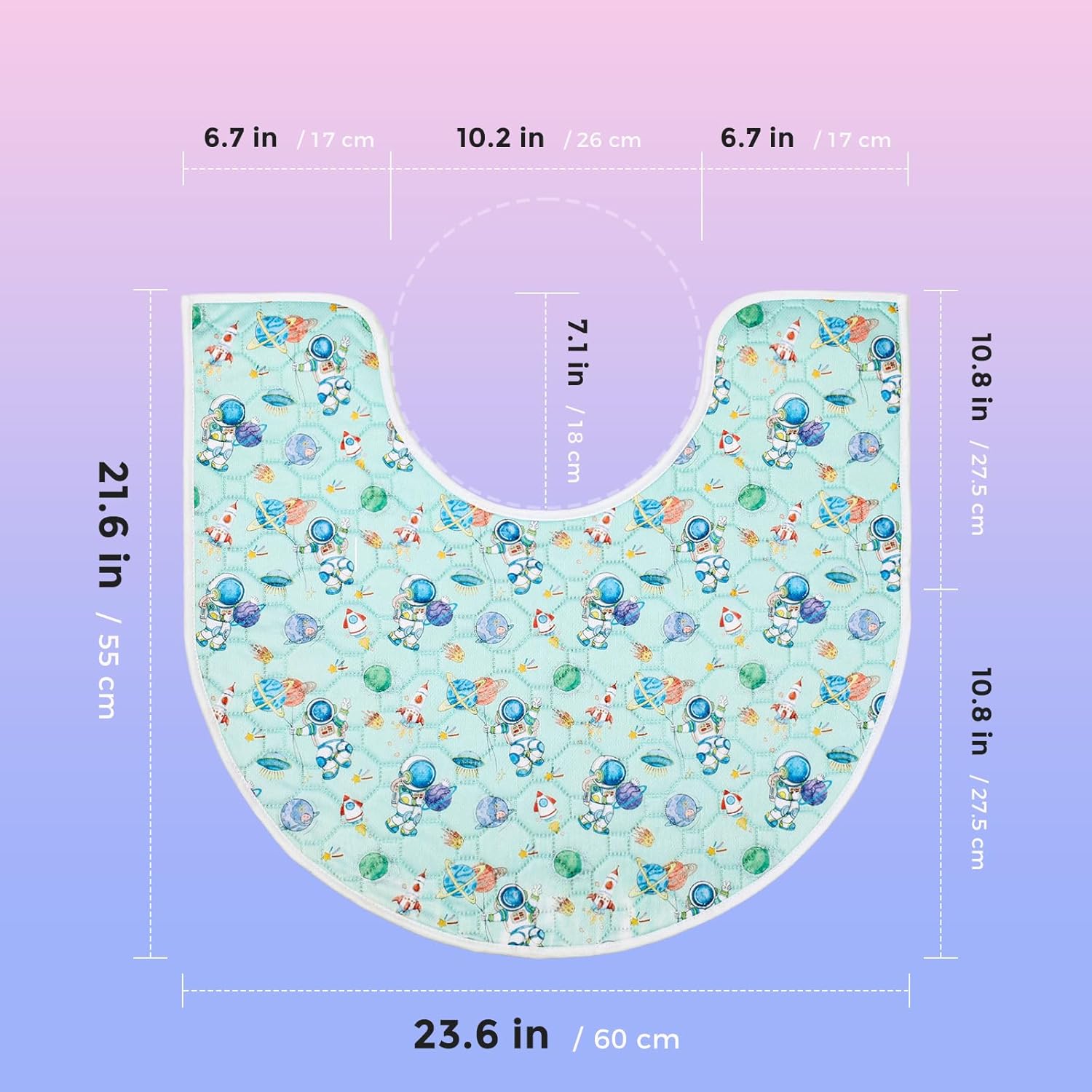 Washable Commode Potty Training Mats, Super Absorbent Reusable Toilet Training Rug for Kids, Leak-Proof & Non-Slip Adult Incontinence Toilet Mat, Bathroom Floor Protector Pads 4 Pack - Image 7