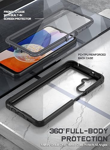 Miniatura 2 de Poetic Guardian - Funda compatible con Galaxy A14 5G prueba de caídas de grado militar de 20 pies, carcasa híbrida de cuerpo completo a prueba de