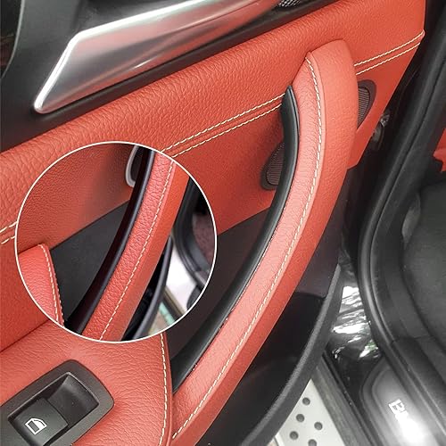 Miniatura 6 de Jaronx Compatible con fundas de manija de puerta BMW X3 F25X4 F26, 3 piezas de cubiertas interiores para manija de puerta para BMW X3 F25 2010-2016,