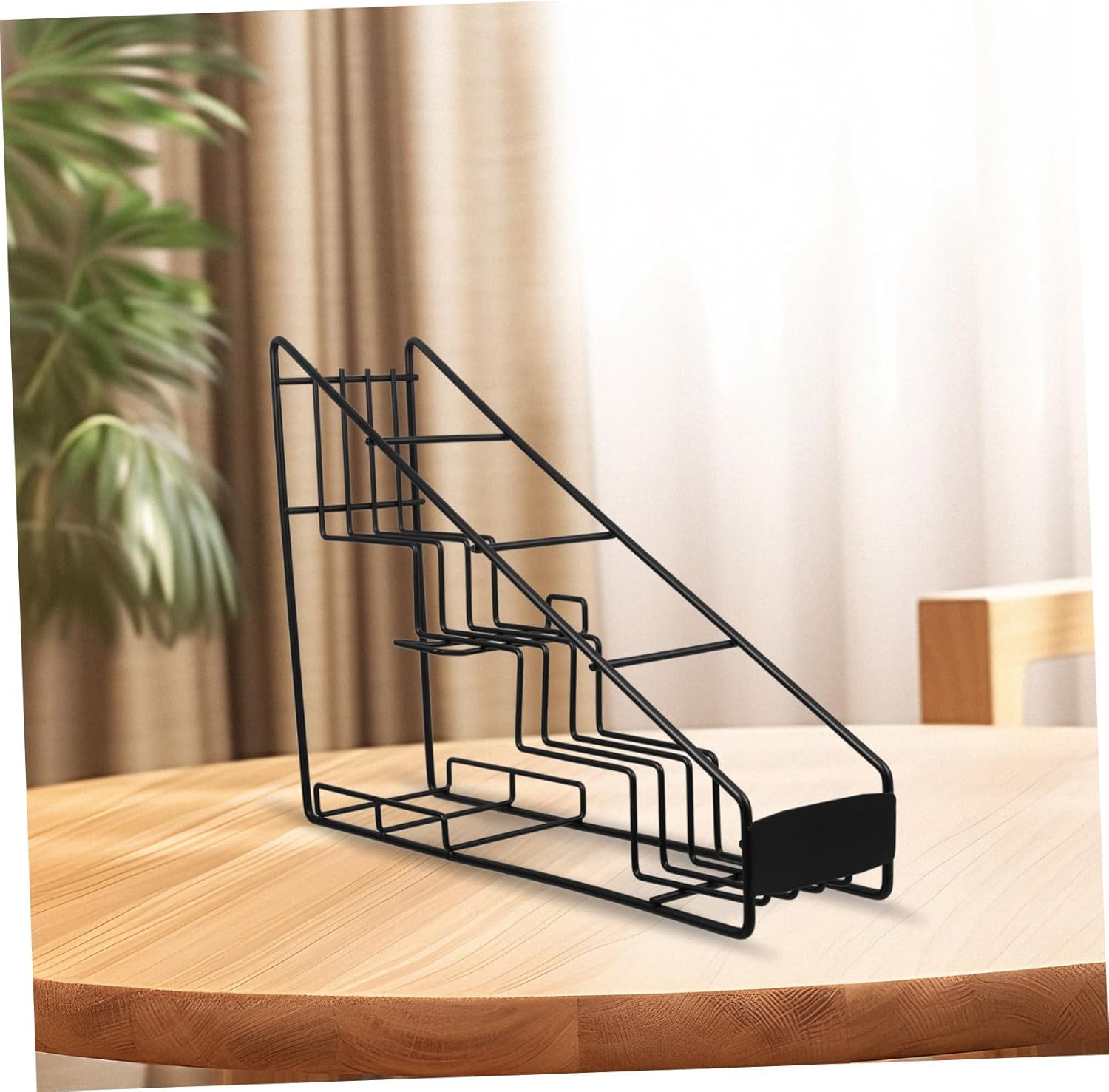 VOSAREA Slim Wire Frame Shelf Syrup Display Rack Coffee Bar Accessory Kitchen Rack Syrup Organizer for Shop Home
