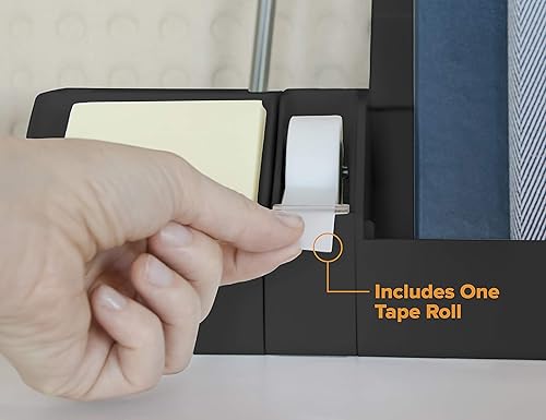 Miniatura 3 de Bostitch Office Konnect - Dispensador de cinta adhesiva de una sola cara, se adhiere al escritorio, negro (KT-TAPE-BLK)