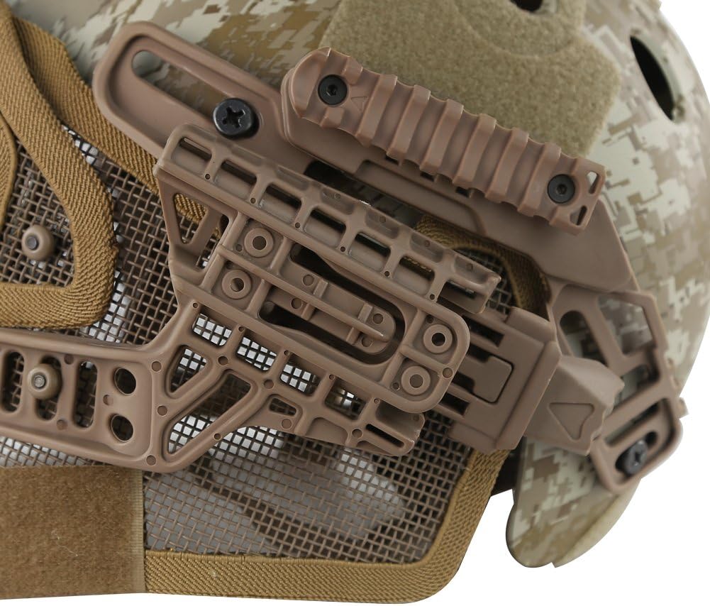 Tactical Protective Helmet Full Face Mask Goggles G4 System Airsoft Helmet, Used for Military CS Paintball Shooting, Hunting, Riding, Motorcycle, Outdoor Sports