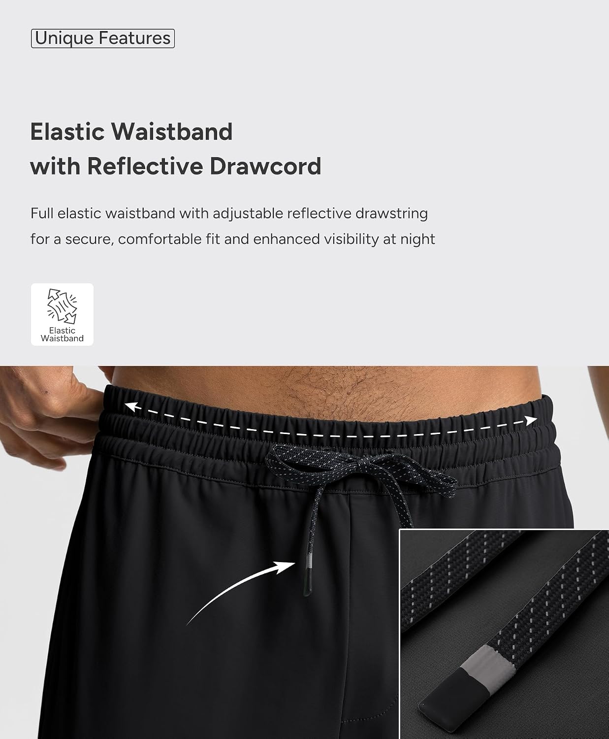 BRXL Track Pants for Men with Zipper Pockets 4 Pockets Mens Athletic Pants