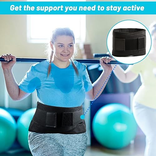 Miniatura 3 de Soporte de espalda para dolor de espalda baja, alivio de apoyo lumbar para dolor de espalda, ciática, hernia de disco, escoliosis y más - Correas de