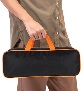 SEWACC Grill Accessory Storage Bag, Portable BBQ Tool Carry Bag, Oxford Cloth Picnic Barbecue Utensil Tote, 14.76 x 5.11 x 4.72 Inch