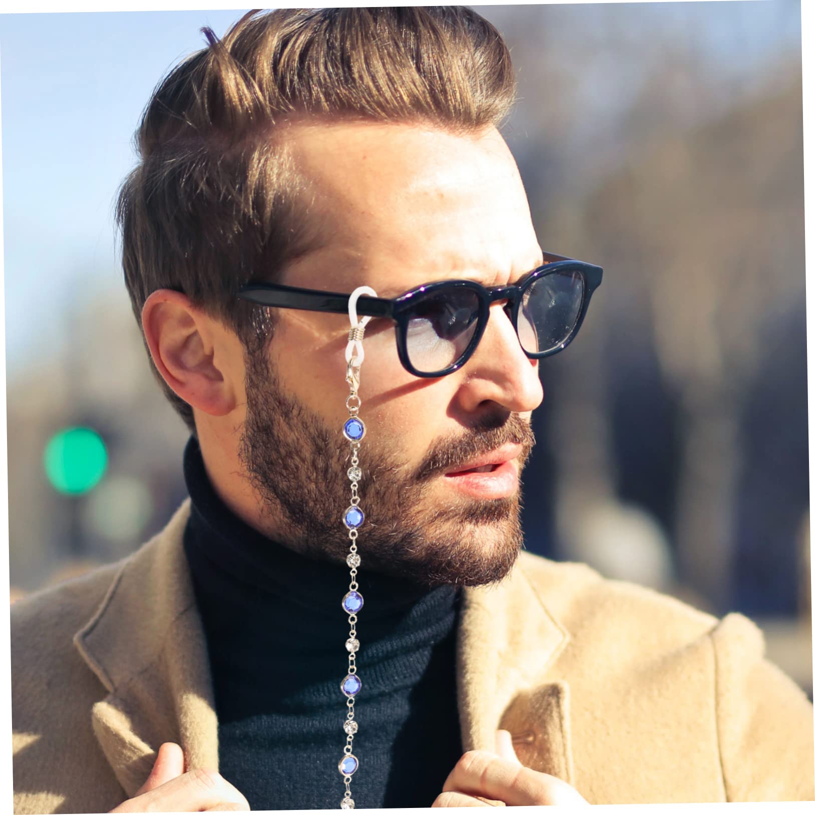 16piezas Cadena De Gafas Beaded Collar De Gafas y Elegante Antideslizante Lectura Accesorio Multifuncional Para Mujeres