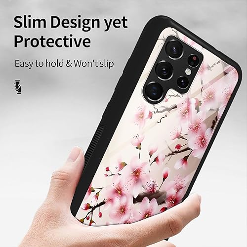 Miniatura 5 de Funda para Samsung Galaxy S23 Ultra, cubierta trasera de vidrio templado, TPU suave, a la moda, para hombres y mujeres, funda protectora a prueba de