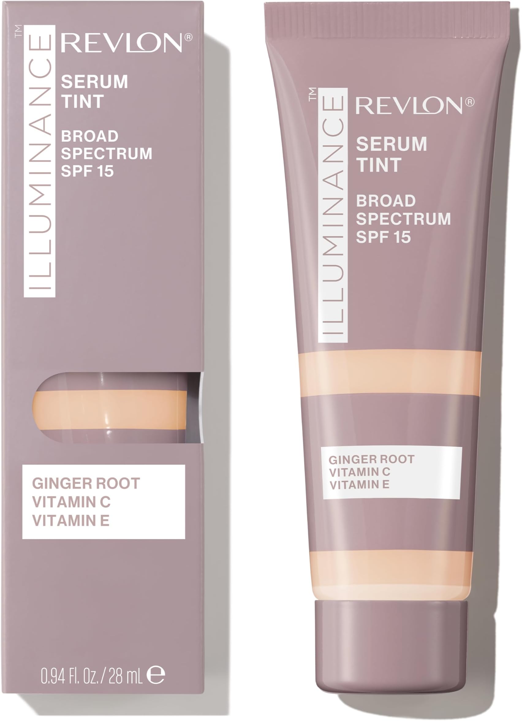 Illuminance Tinted Serum, Triple Hyaluronic Acid, Evens Out Skin Tone Over Time and Hydrates All Day, SPF 15, 201 Creamy Natural, 0.94 fl oz.