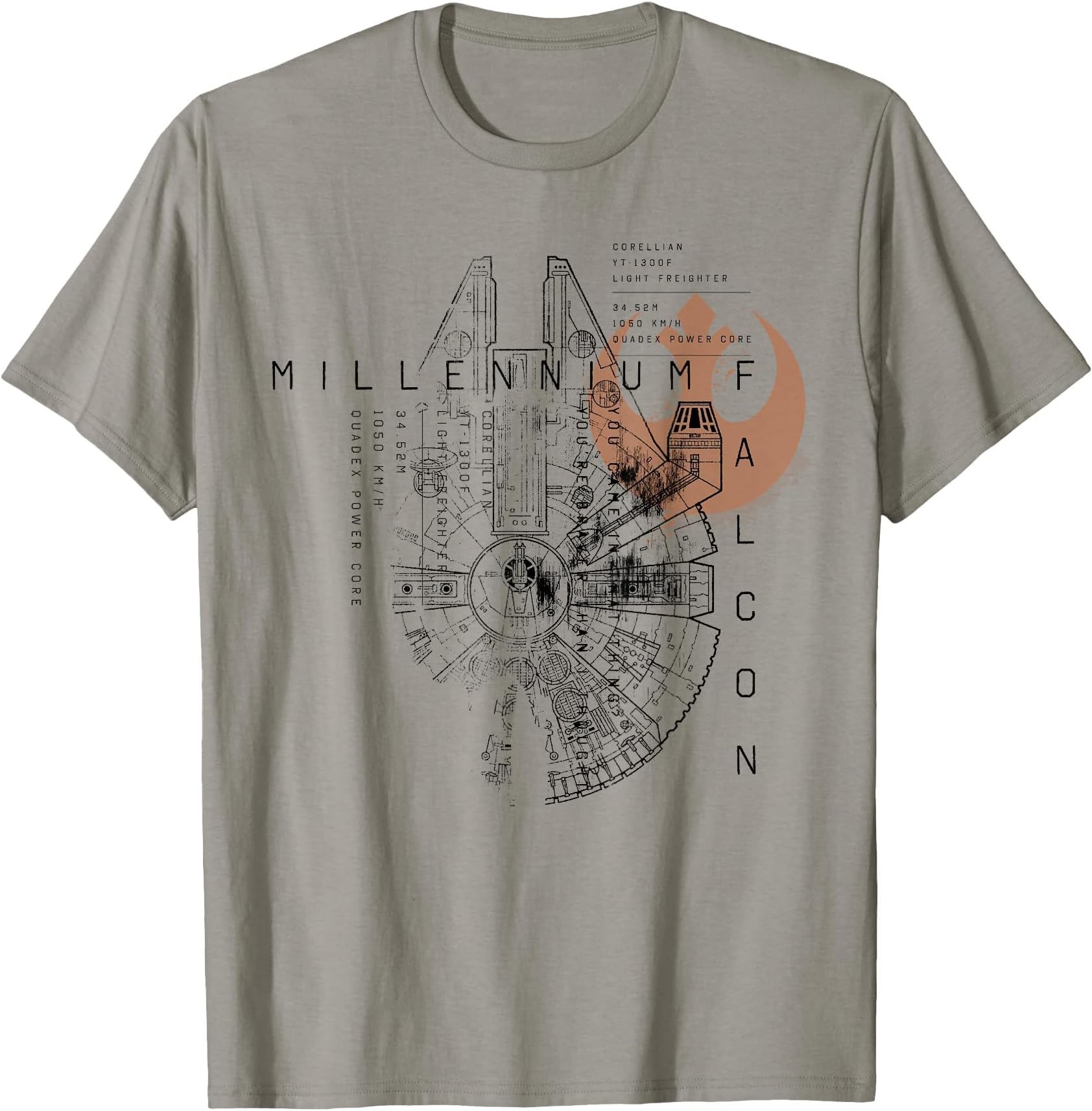 Millennium Falcon Schematic T-Shirt