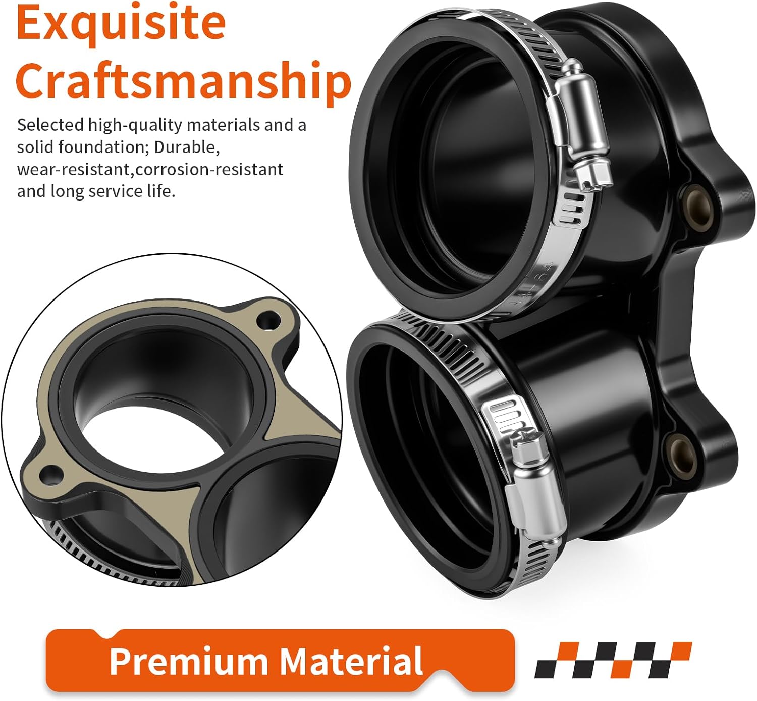 Throttle Body Adapter For Polaris Cross Country Roads Kingpin Hammer 8-Ball Magnum Vegas Vision 2007-2017 1203866