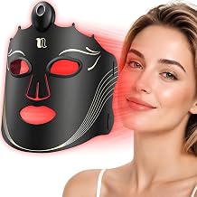 Red Light Therapy Mask with 7 Modes, Cordless LED Face Mask Light Therapy with 850nm Infrared, 660nm Red Light, Portable Design for At Home, Travel Skincare Gifts