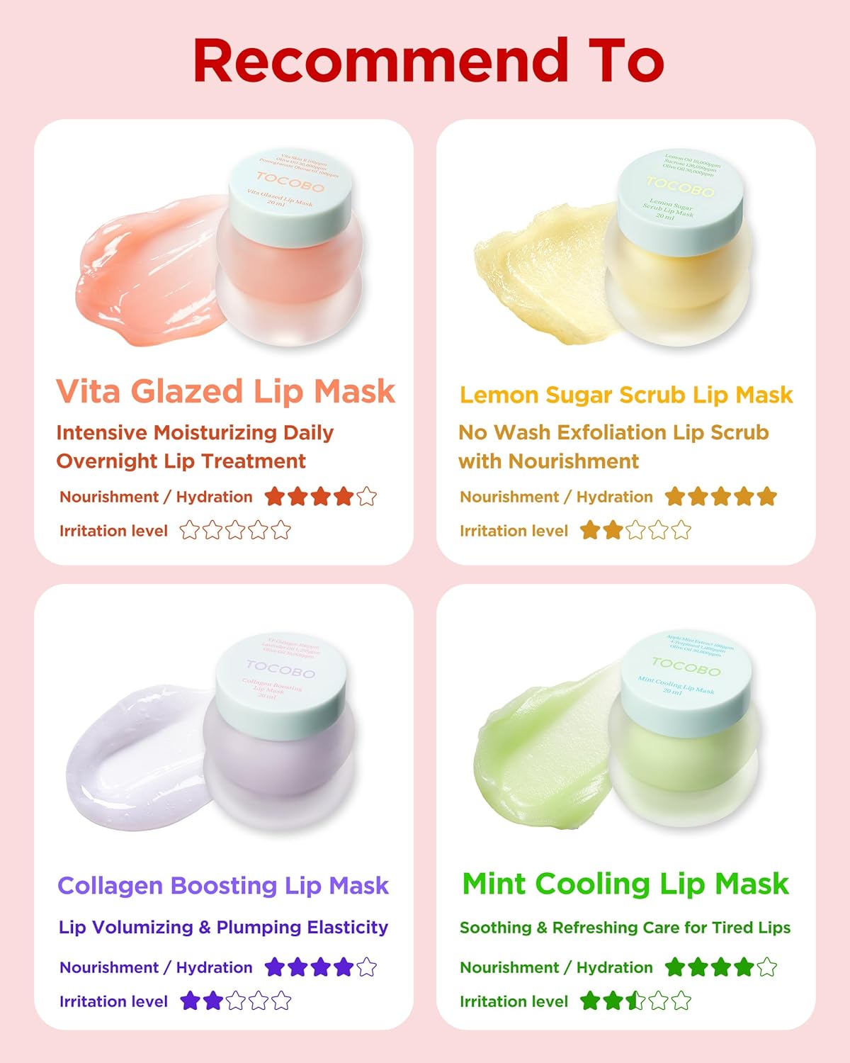 TOCOBO Mint Cooling Lip Mask – Cooling Relief Lip Sleeping Mask for Dry, Irritated Lips – Apple Mint + Tea Tree-Derived 4-Terpineol & Olive Oil – Soft Melting Texture, Fresh Herb Scent, 0.68 oz.