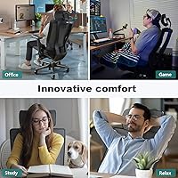 Vista 7 de OdinLake Ergonomic Office Chair Mesh - Seat Depth Adjustable Home Office Desk Chairs High Back with Lumbar Support - Computer Swivel Task Chair with