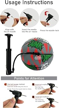 Senston Basketball Size 5/7 Game Basket Ball for Indoor Outdoor Training | Excellent bounce elasticity; Great value for daily play; Built for concrete courts; Easy inflation; Ideal gift for players