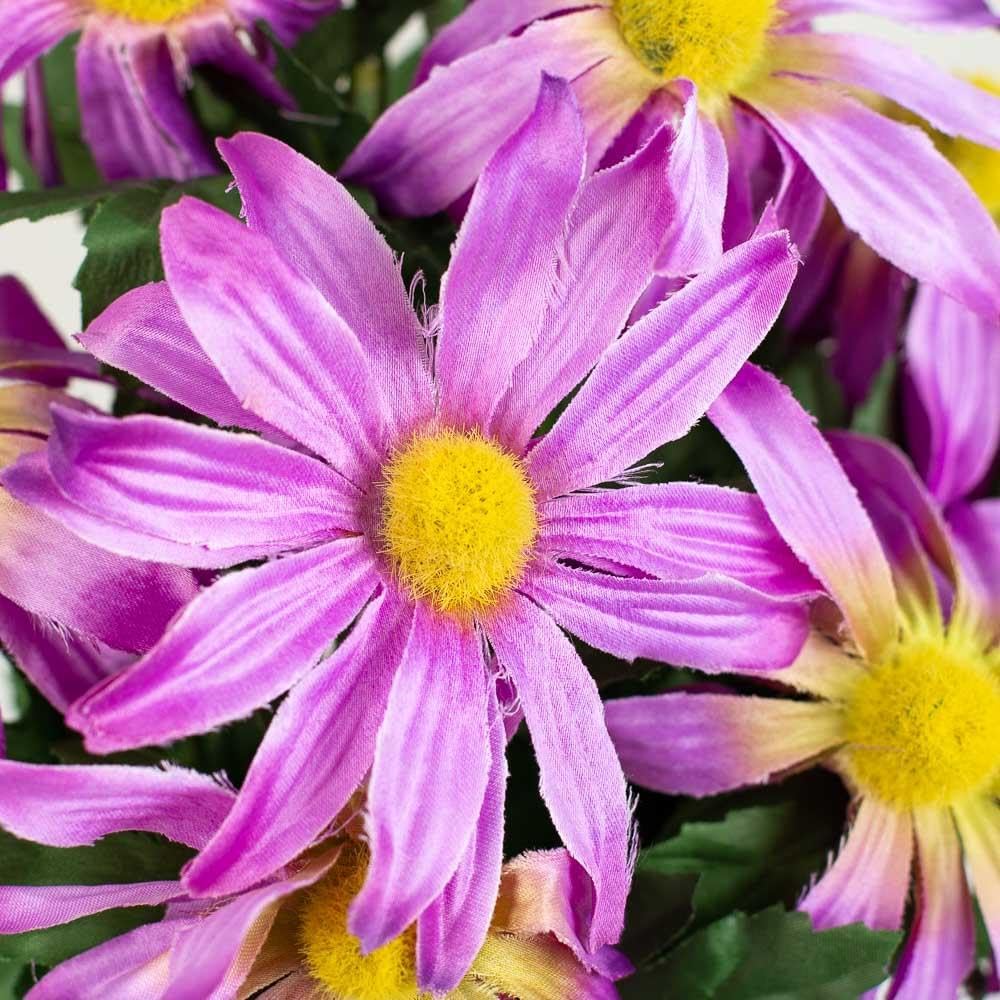 Factory Direct Craft Group of 2 Purple Artificial Coneflower Bushes for Spring Decorating and Summer Displays (18-1/2 Inches High)