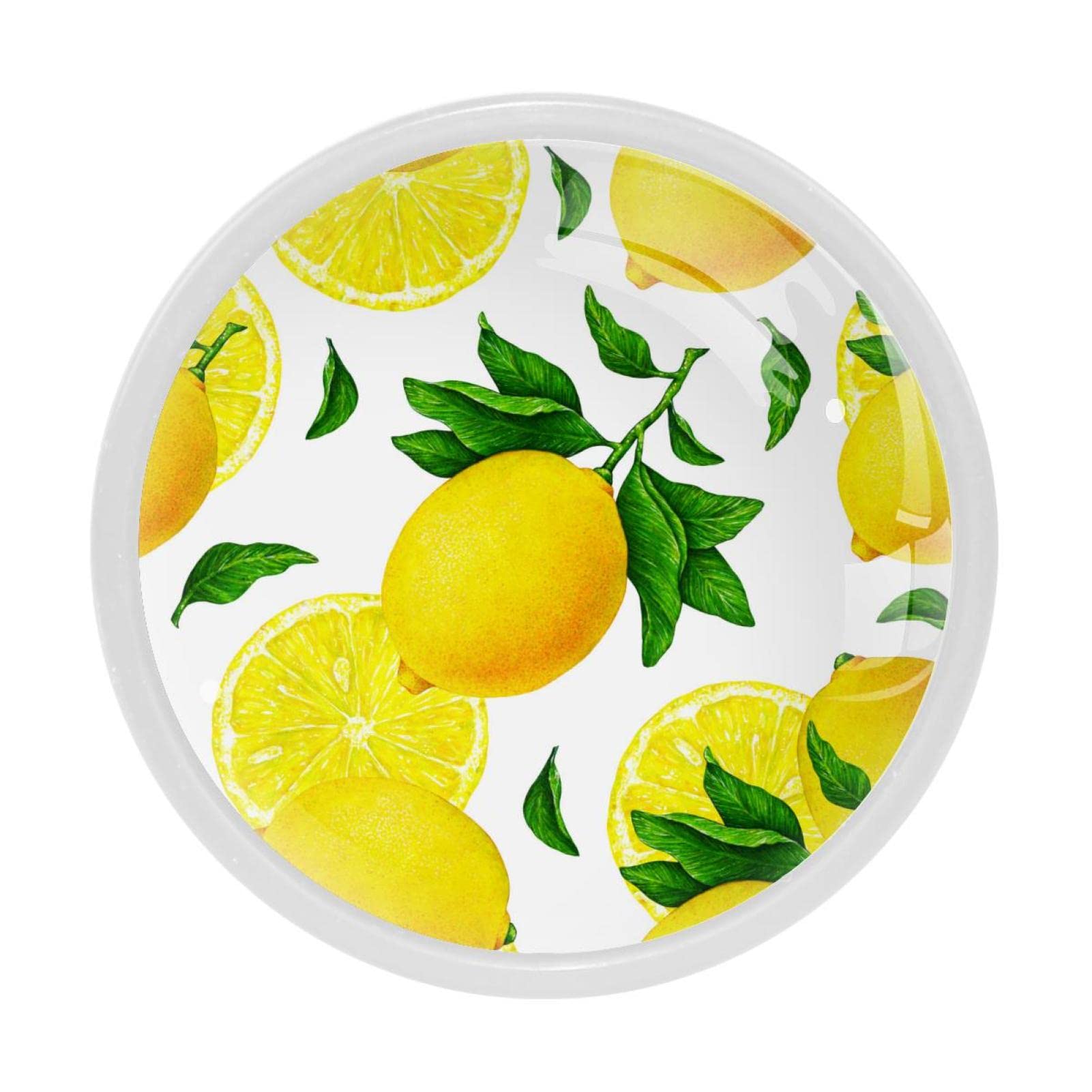 Boutons de placard de cuisine jaunes pour une décoration vitaminée